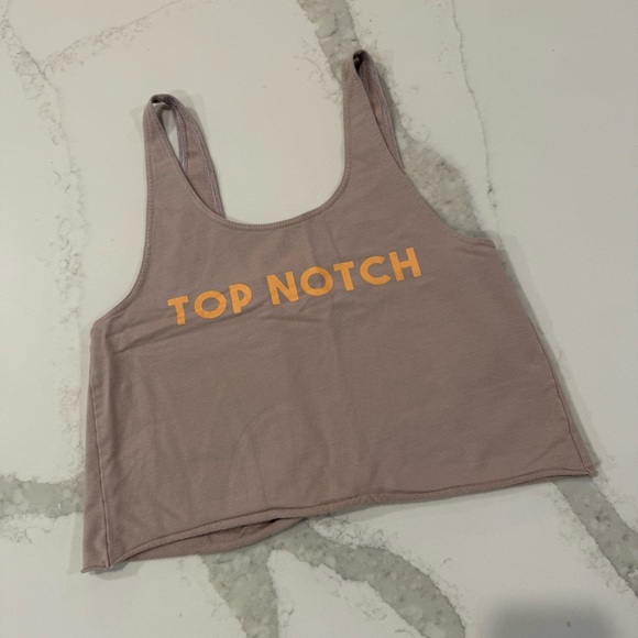 Offline by Aerie Top Notch TieBack Athleisure Cropped TankTop Womens Small Taupe - Picture 1 of 6